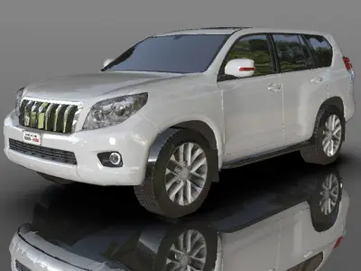 Toyota Prado Land Cruiser 3D model - Game Ready Asset Low-poly 3D model