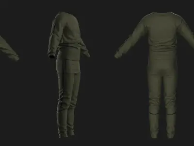 Male Sport Outfit II Marvelous Designer 3D model