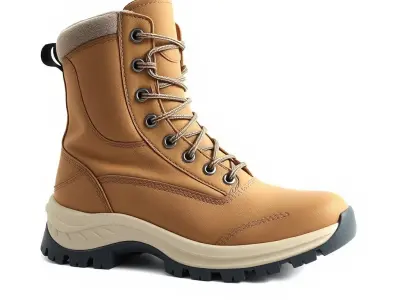 Rugged Hiking Boot D Model Pack for Game Development Low-poly 3D model