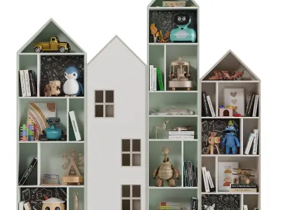 Children Room Set 8 Low-poly 3D model