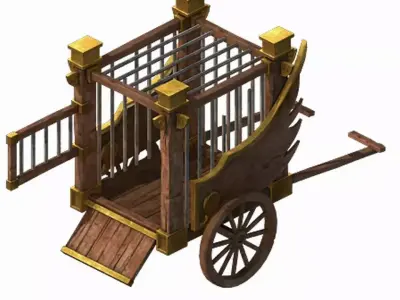 Game Barracks - Prisoners 032 3D model