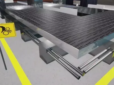3D REALISTIC CONVEYOR steel beam 3D model