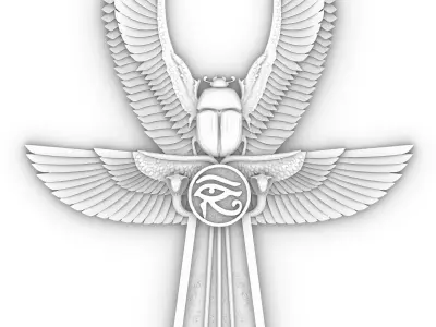 ANKH SCARAB WING 3D print model
