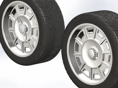 Custom wheels Schott C10 for your scale model 3D print model