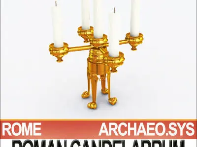 Ancient Roman Candelabrum 3D model