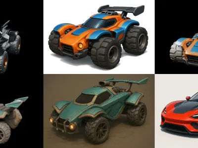 Gt one Car bundle 21 pack 38 glb 3D model