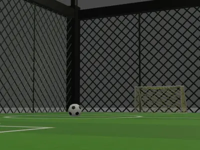 3d Futbol Sahasi Free low-poly 3D model