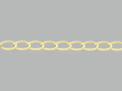 Bracelet - 9 link chain sterling silver 3D print model