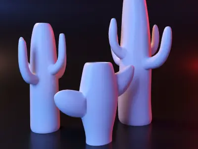 Vase Cactus 3D print model