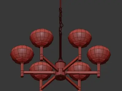 Pentand lamp Modern Gold 3D model