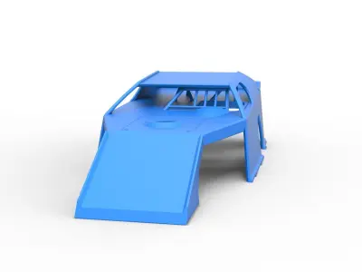 Shell of Dirt Modified stock car Scale 1 to 25 3D print model