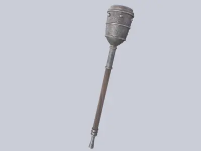 Torch Low-poly 3D model order