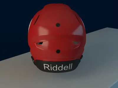 Riddell Speedflex helmet 3D model