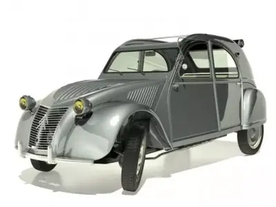 1958 Citroen 2CV 3D model