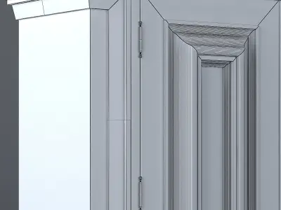 luxury cabinet sofa Low-poly 3D model