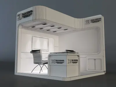 Booth Exhibition Stand a655b 3D model