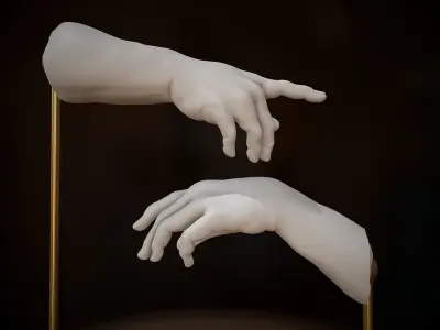 The Creation of Adam 3D print 3D print model