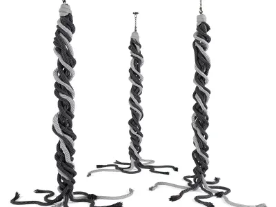 Decorative rope art 3D model