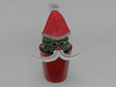 CHristmas Cactus 3D 3D model