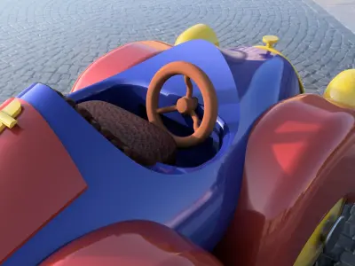 313 Donald Duck car 3D print model