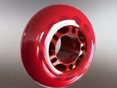Skate wheel Free 3D model