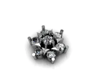 daimond nose pin 3D print model