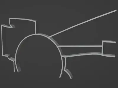 F1 Renault R25 Wall Silhouette 3D print model