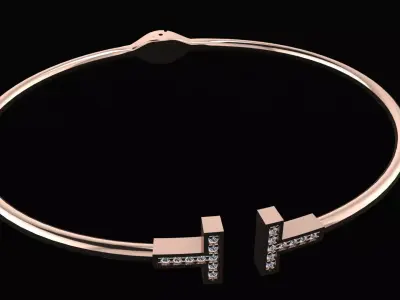 Tiffany and Co bracelet 3d printing model 3D print model