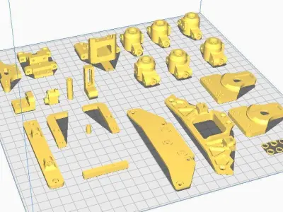 All new Tamiya TT01 RWD drift conversion kit stage 1 3D print model