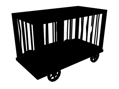 Game Vampire - prisoner iron cage car 3D model