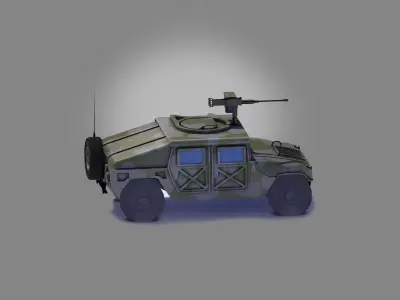 Humvee Hummer Military Vechicle 3D print model