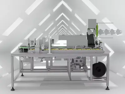 Mask bagging machine  3D model