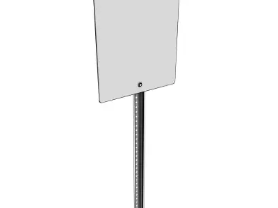 American Speed Limit Sign 3D model