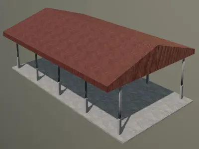 Warehouse 12 x 24 3D model