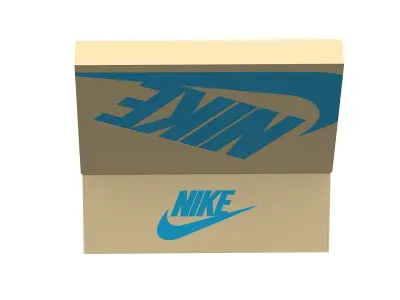 Nike Shoe Box PBR 08 Low-poly 3D model