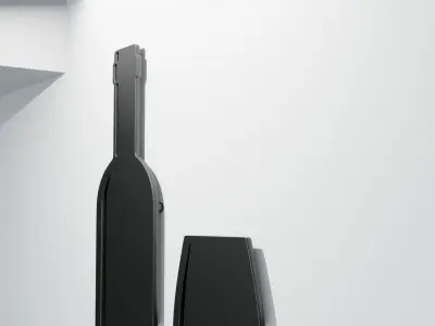 Kitchen Wall Decoration - Wine and Glass 3D model