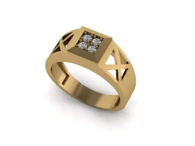 beautyfull ring for men 3D print model