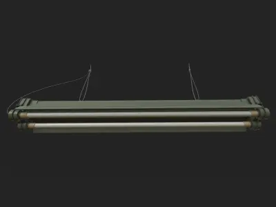 Fluorescent Lamp Low-poly 3D model