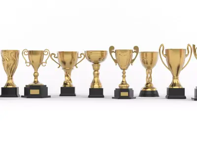 Trophy Cup Collection 3D model