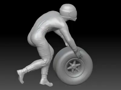 FORMULA ONE PIT STOP 7 3D print model