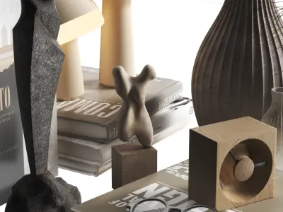 Decorative set 01 3D model