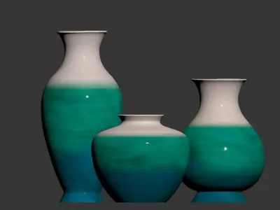 Decorative ceramic vase 3D model purchase