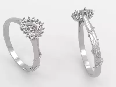 HEART RING Free 3D print model