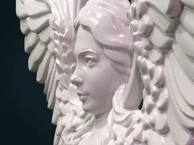 Angel Relief 3D print model