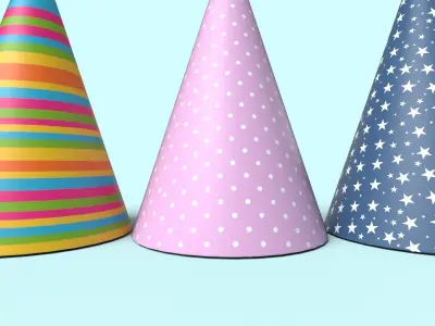 Party Hats 3D model