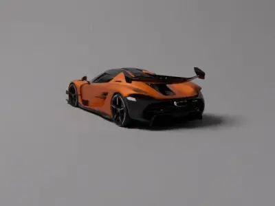 Koenigsegg Jesko Low-poly 3D model