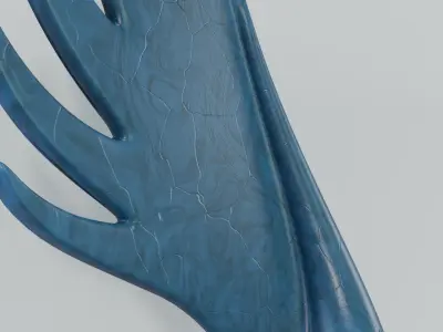 Art Decor - Angel Wing Statue Low-poly 3D model