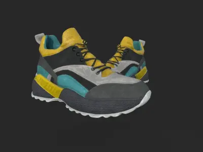 SCI-FI SNEAKERS Low-poly 3D model