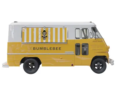 Food truck chevrolet 3D model