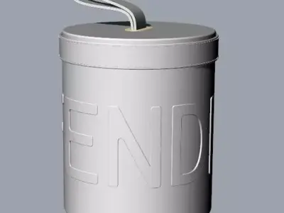 Fendi Roma Circular Box Free 3D model